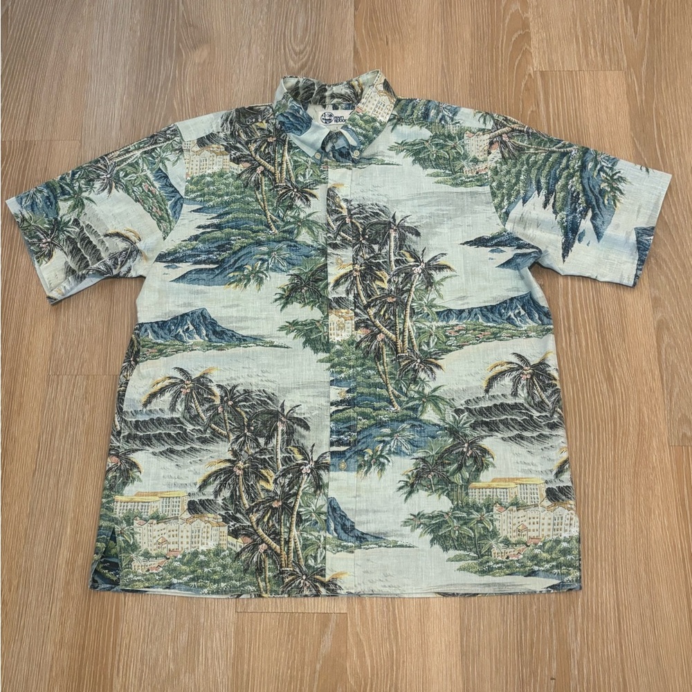 Men’s Reyn Spooner Hawaiian Diamond Head Hawaii Shirt Size XL